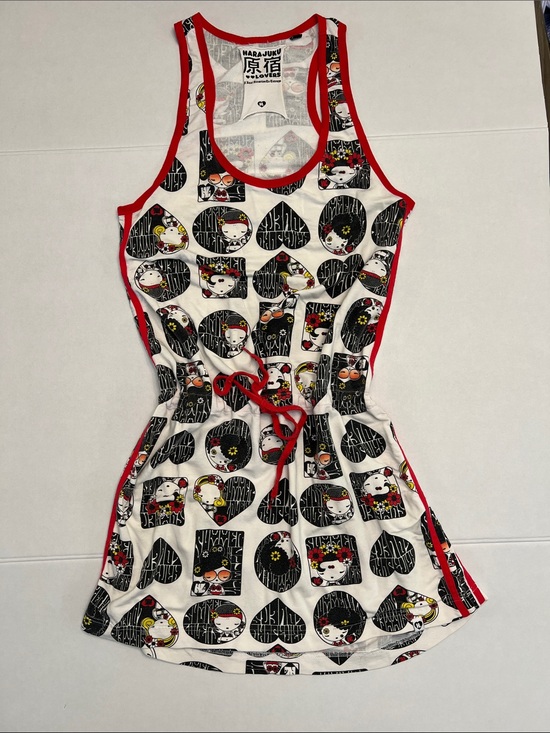 Harajuku Lovers Dresses & Skirts - Y2K VINTAGE GWEN STEFANI HARAJUKA LOVERS AOP FACE DRESS SUMMER SUN DRESS XL
